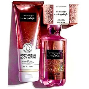 Bath & Body Works A THOUSAND WISHES Shower Gel, Shea Butter Soap & Body Wash Set
